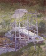 John Henry Twachtman The White Bridge Spain oil painting artist